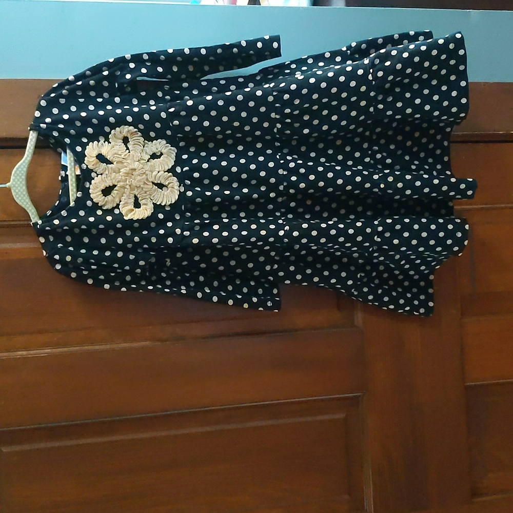 EUC Hanna Andersson Polka Dot Twirl Dress Girl 5 110